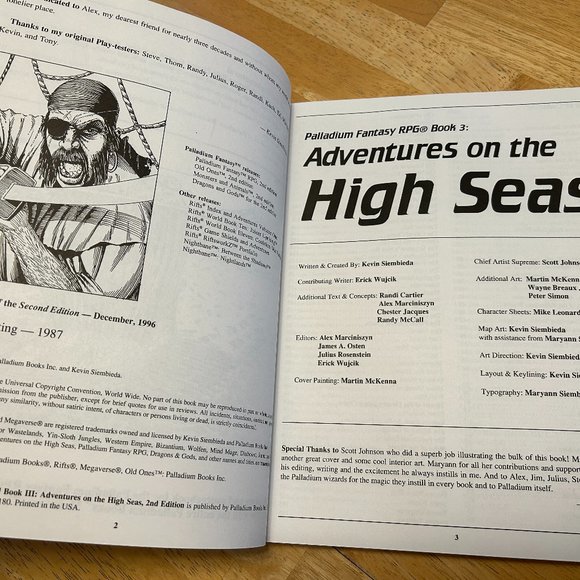 Palladium Fantasy RPG Book 3 - ADVENTURES ON THE HIGH SEAS 2nd Edition - Picture 7 of 9